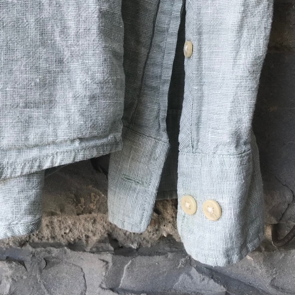 Cotton /Linen Blend Casual Dress Shirt - Picture 3 of 3